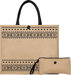 Beach Bag, Large Beach Bag for Women, Woven Straw Tote Bag, Weaving Swim Gym Shopping Travel Bag with Button