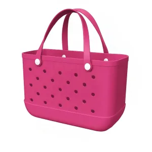 Beach Bag Rubber Beach Tote Bag - Rubber Tote Bags Waterproof Travel Handbag for Women Washable Handbags for Sports Pool