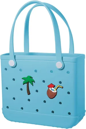 Beach Bag Rubber Tote Bag Waterproof Sandproof Travel Bag for Women Washable Tote Bag Handbag