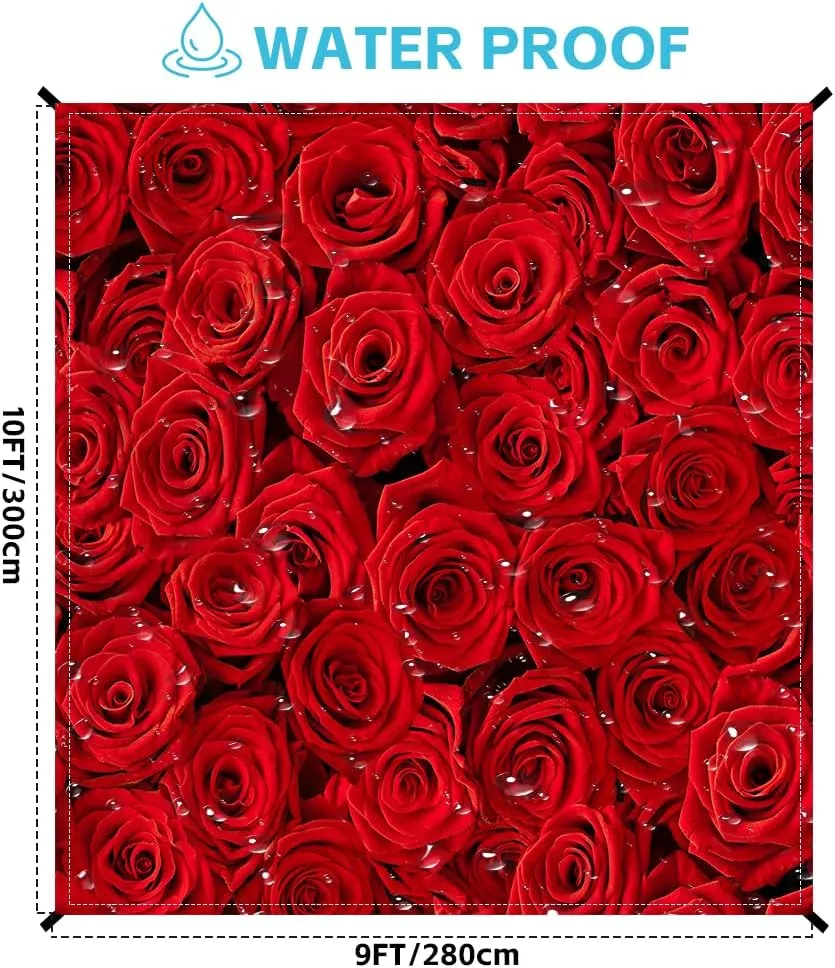 Beach Blanket Waterproof Sandproof Oversized Extra 110" * 118"/ 9 * 10 Ft for 1-8 Adults,Soft and Durable, Quick Drying Durable Outdoor Beach Mat,4 Stakes & 1 Travel Bag