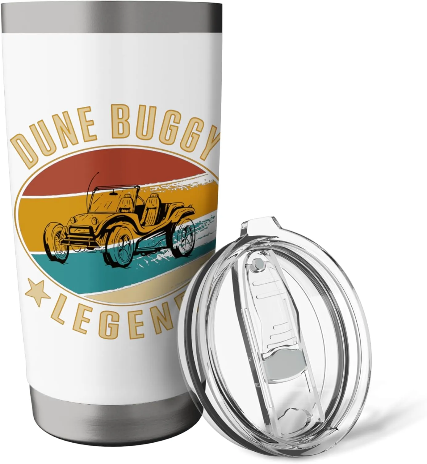 Beach Car Beach Buggy - Dune Buggy Legend Stainless Steel Insulated Tumbler