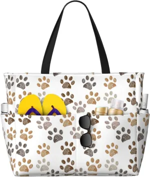Beach Tote Bag for Women Beach Bag Waterproof and Sandproof Tote Bag with Wet Bag Large Travel Bag for Weekend Travel