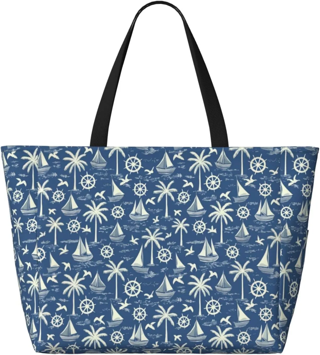 Beach Tote Pool Bag for Women Waterproof and Sand-proof Large Capacity with Zippers for Travel Vacation Gym