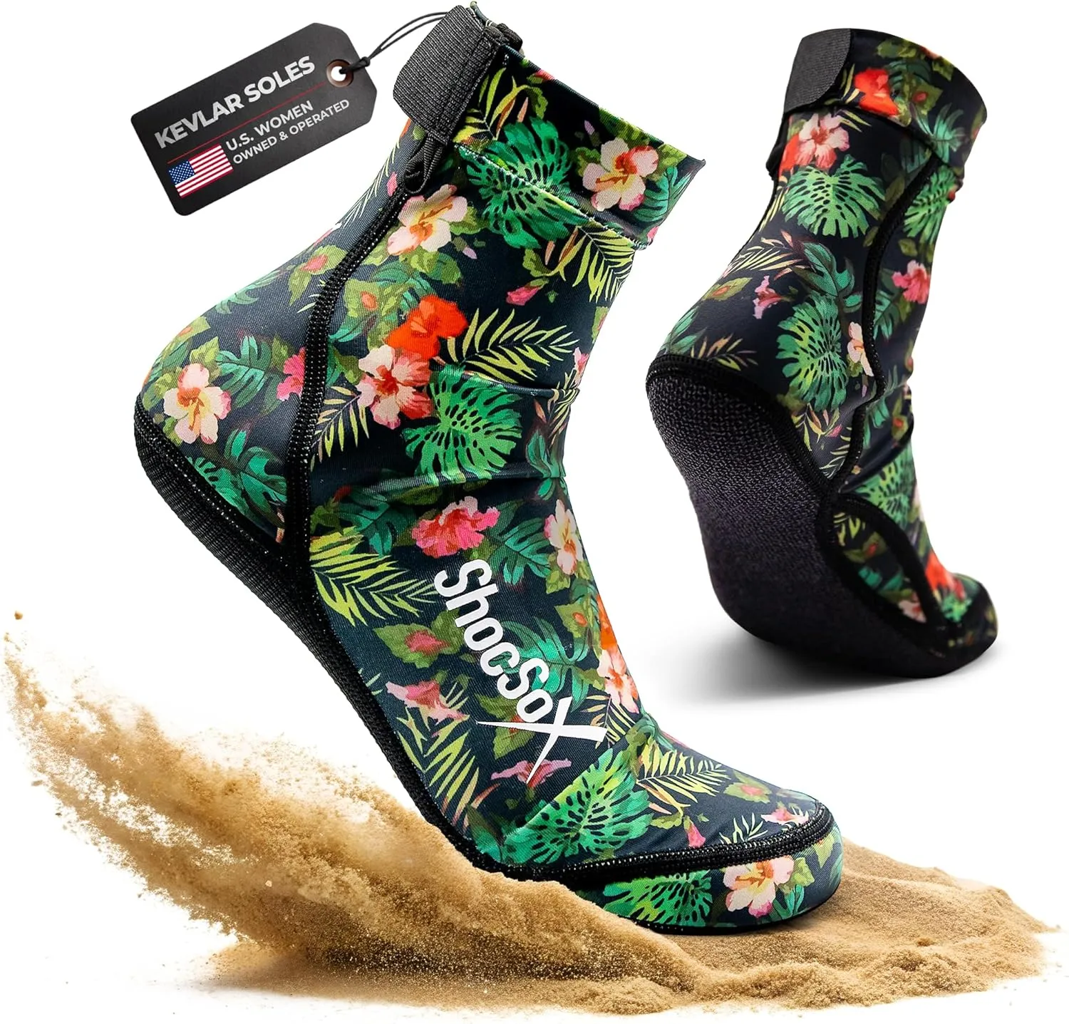 Beach Volleyball & Sand Soccer Socks No-Holes Guaranteed Soles for Maximum Protection