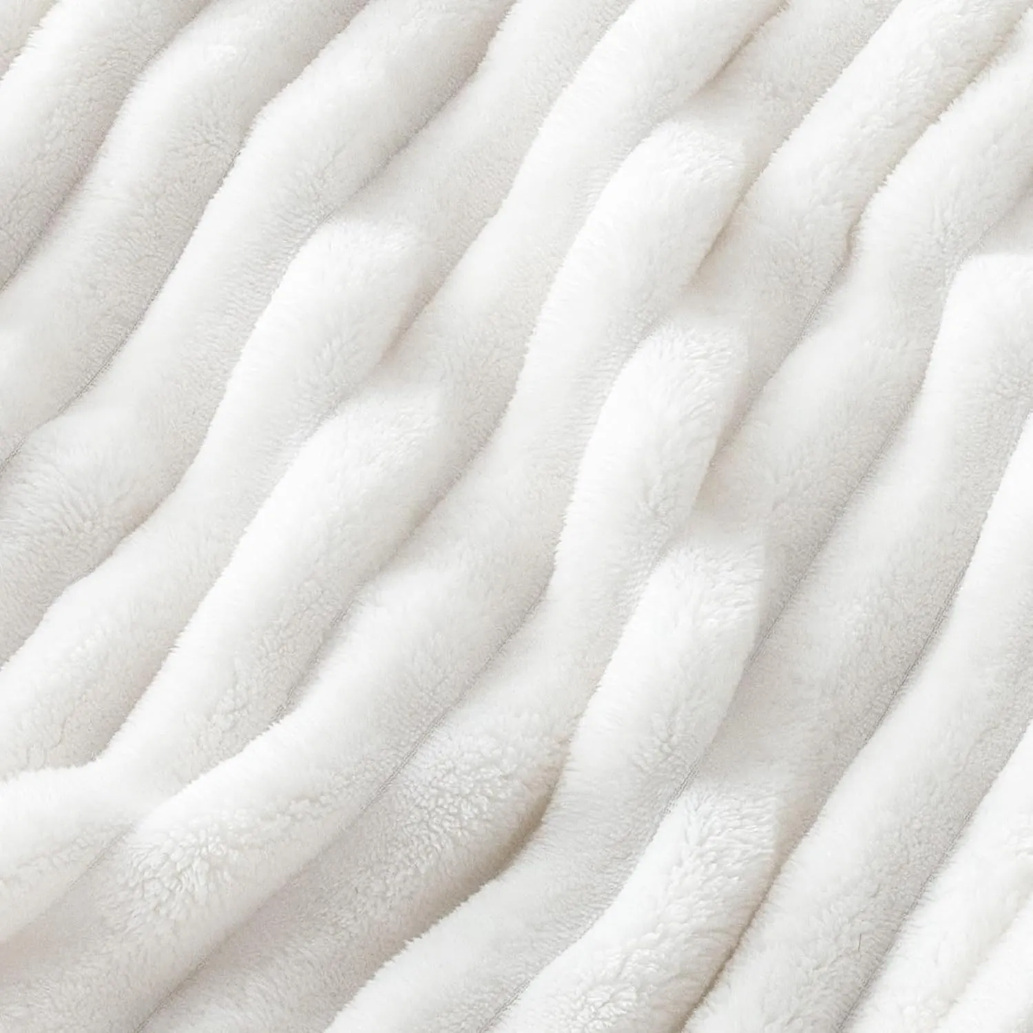Bedsure Twin Blanket for Bed - GentleSoft Cozy Soft Blankets for Women, Cute Small Fleece Throws for Girls, Graduation Decorations Gift for Her Him School Dorm, Off White, 60x80 Inches