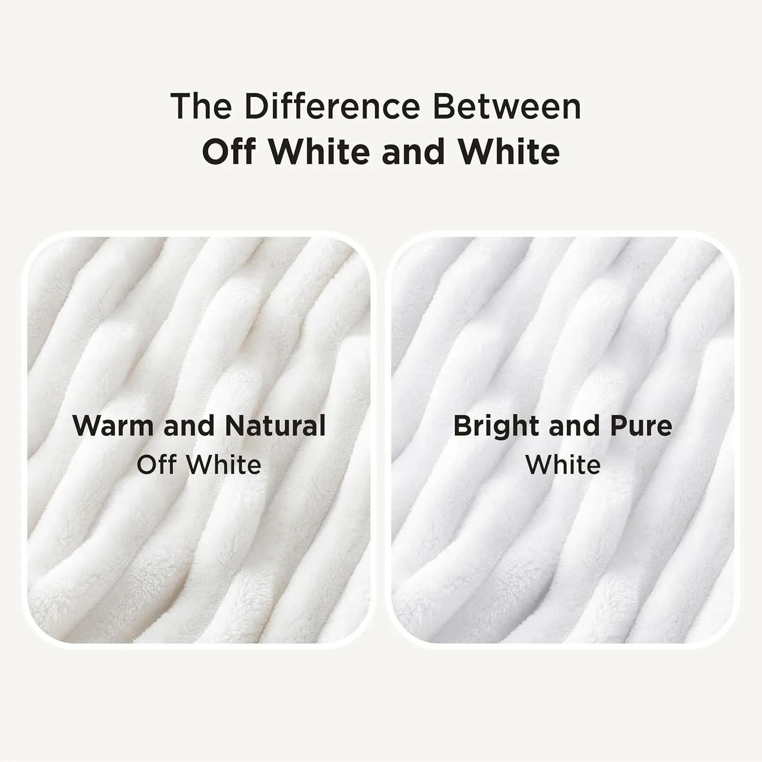 Bedsure Twin Blanket for Bed - GentleSoft Cozy Soft Blankets for Women, Cute Small Fleece Throws for Girls, Graduation Decorations Gift for Her Him School Dorm, Off White, 60x80 Inches