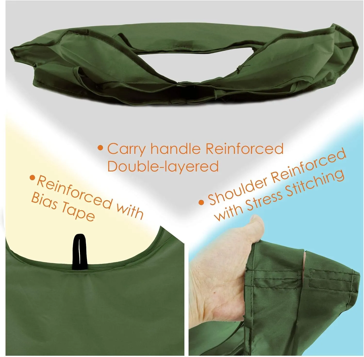 BeeGreen Moss Green Reusable Grocery Bags with Elastic Band Reusable Shopping Bags Bulk 50LBS X-Large Foldable-Machine Washable-Heavy Duty 20 Pieces