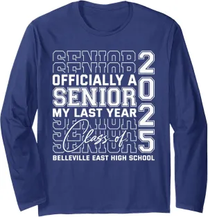 Belleville East High School Officially Senior Class of 2025 Long Sleeve T-Shirt