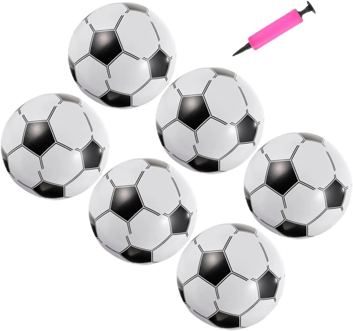 BESPORTBLE Flyball Beach Game Inflatable Waterproof Football 7pcs Fun Balls Summer Beach Pool Toys Random Color