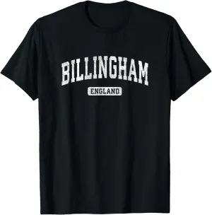 Billingham England Vintage Sports Design T-Shirt