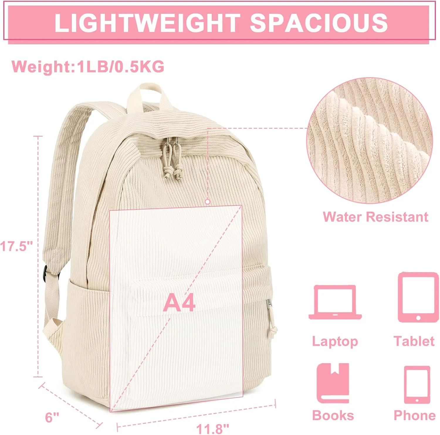 Bluboon Backpack for Girls Kids Preschool Backpack with Lunch Box Kindergarten Bookbag Toddler School Bags Set