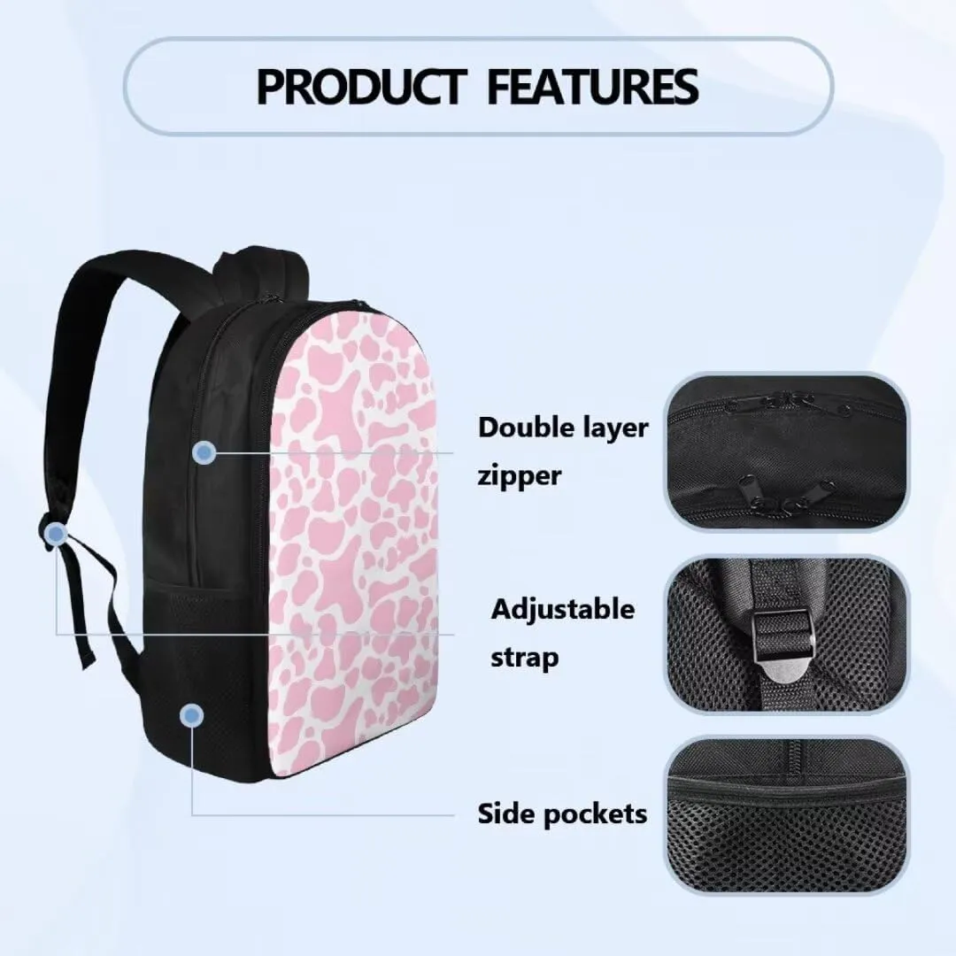 Blue Dolphins Gym Sports Hiking Shoulder Backpack for Girls＆Boys Travel School Bag Insulated Lunch Handbag Pencil Pouch 3 in 1 Bookbag Set,Back-to-school Gifts for Children