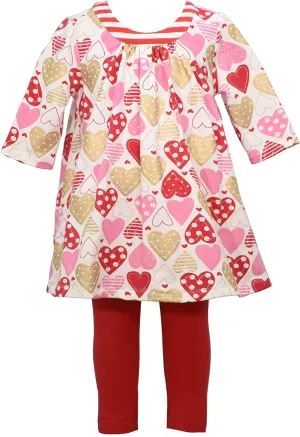 Bonnie Jean Girl’s Valentine's Day Outfit for Baby Toddler and Little Girls
