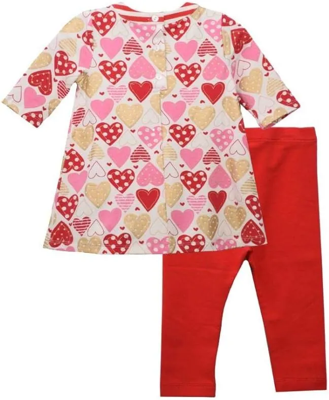 Bonnie Jean Girl’s Valentine's Day Outfit for Baby Toddler and Little Girls