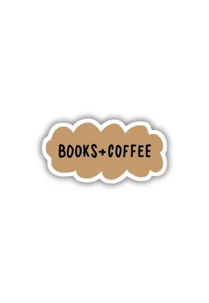 Books Coffee  Sticker