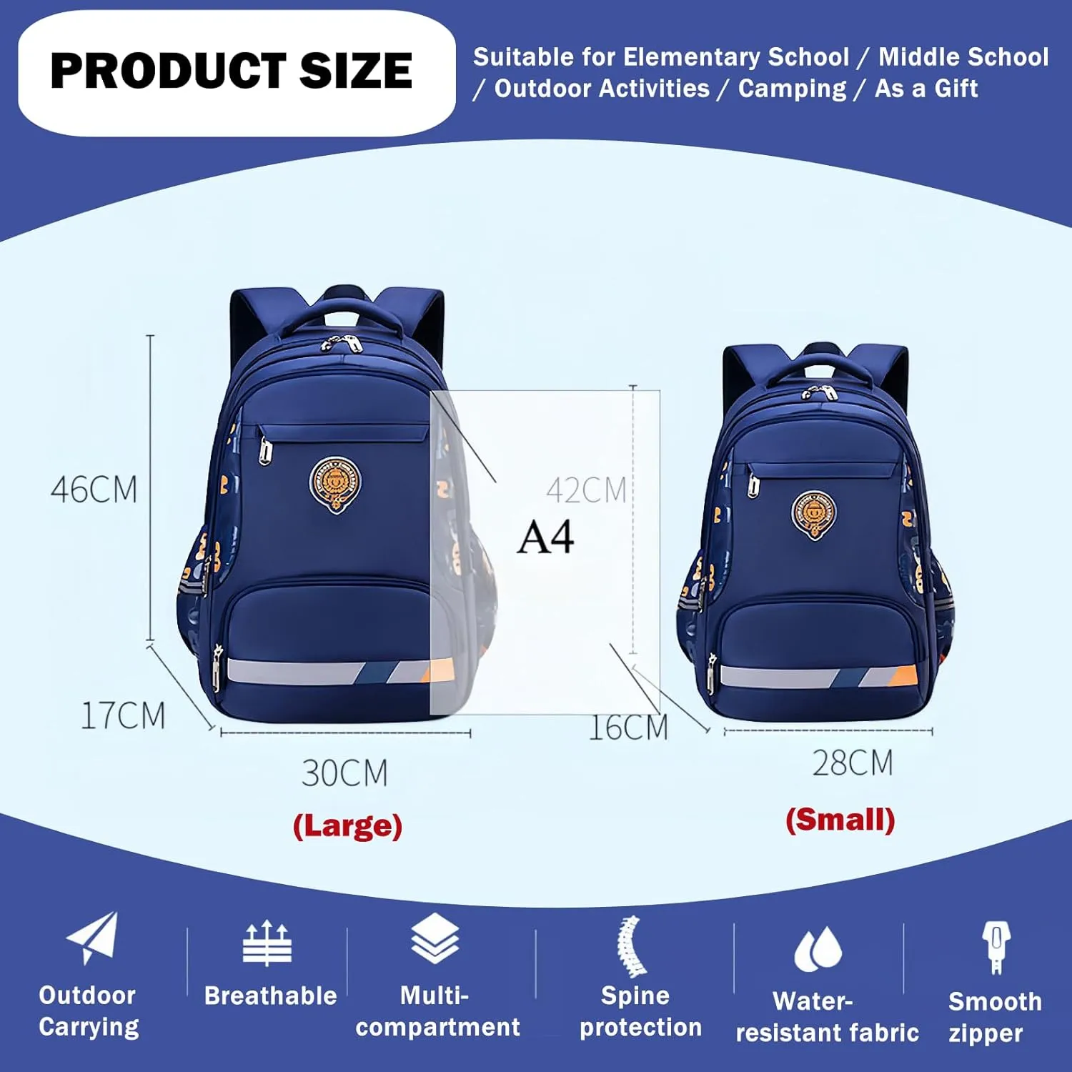 Boys Backpack, Kids Backpack for Boys, Elementary Students School Bag for Teens Cool Bookbag Travel Bag