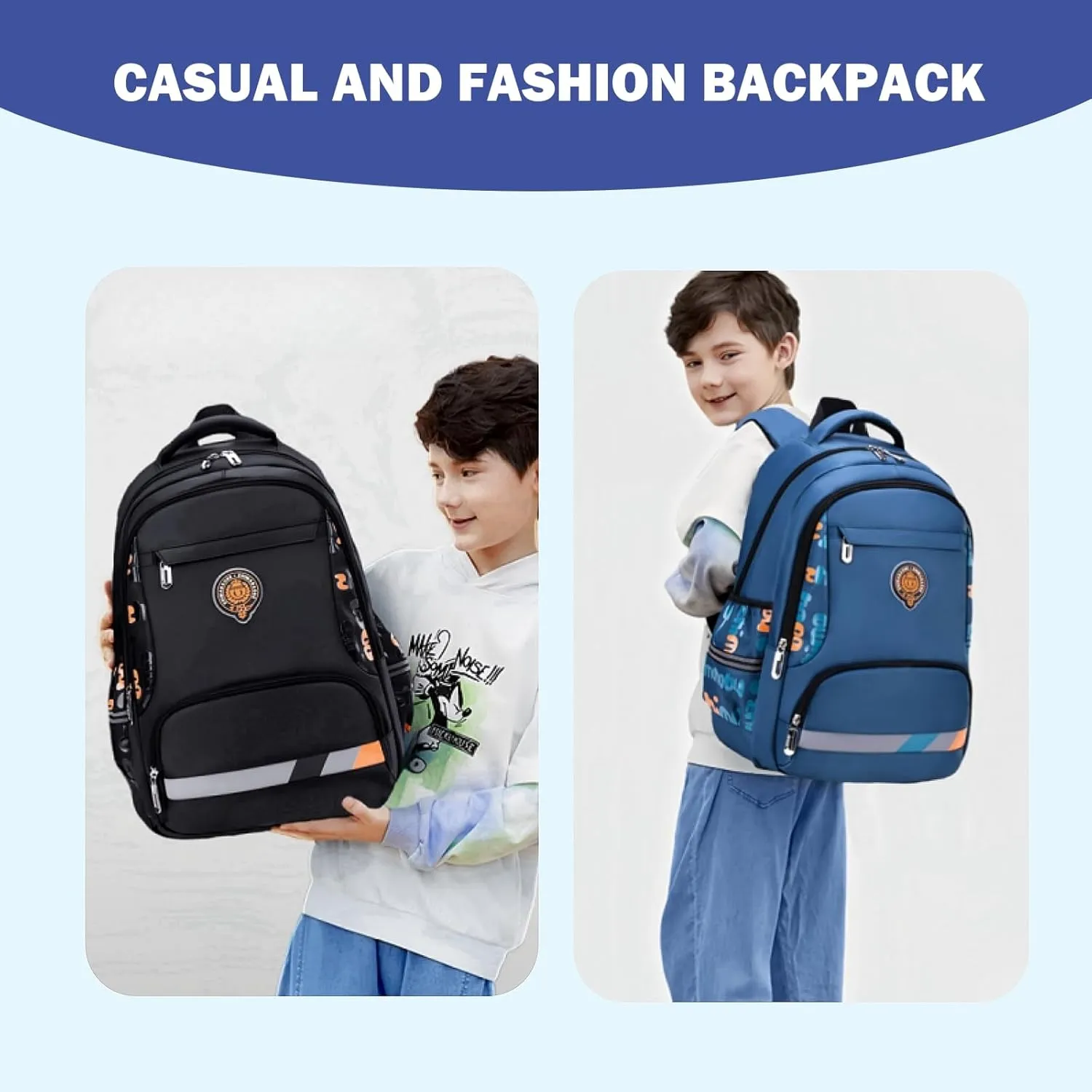 Boys Backpack, Kids Backpack for Boys, Elementary Students School Bag for Teens Cool Bookbag Travel Bag