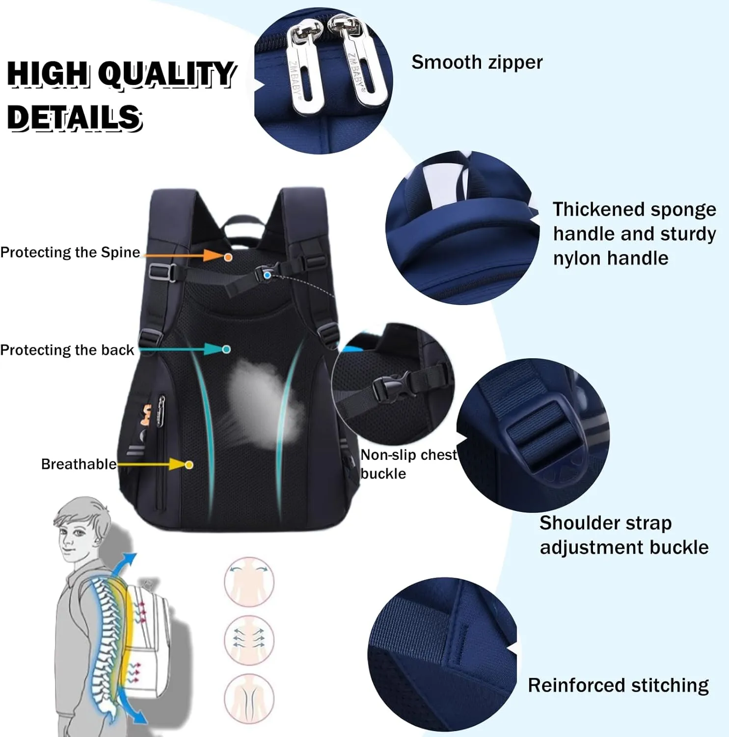 Boys Backpack, Kids Backpack for Boys, Elementary Students School Bag for Teens Cool Bookbag Travel Bag
