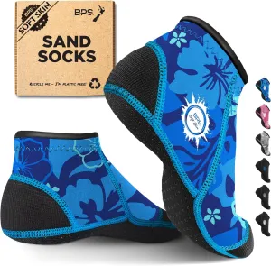 BPS ‘Soft Skin’ Neoprene Socks 3mm Water Socks Sand Proof Wetsuit Booties for Beach Volleyball Sand Soccer Water Sports