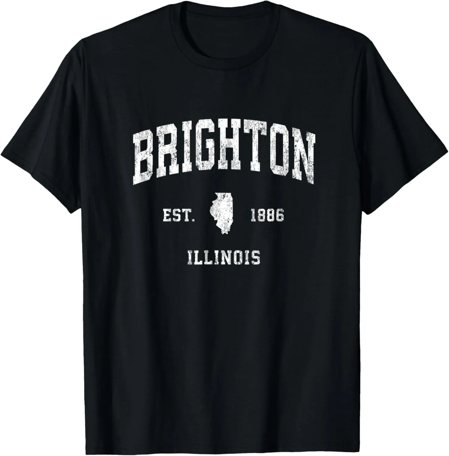 Brighton Illinois IL Vintage Athletic Sports Design T-Shirt