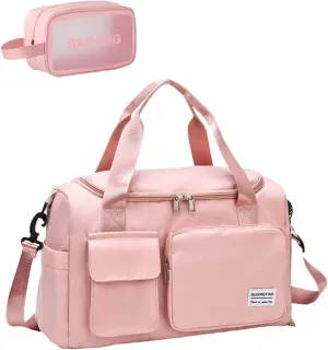 BUQINGTING Gym Bag for Men Women with Shoe Compartment, Cute Travel Duffle Bag for Women, Weekender Overnight Bag, Carry on Tote Bag Sport Duffel bag for Dance, Swim
