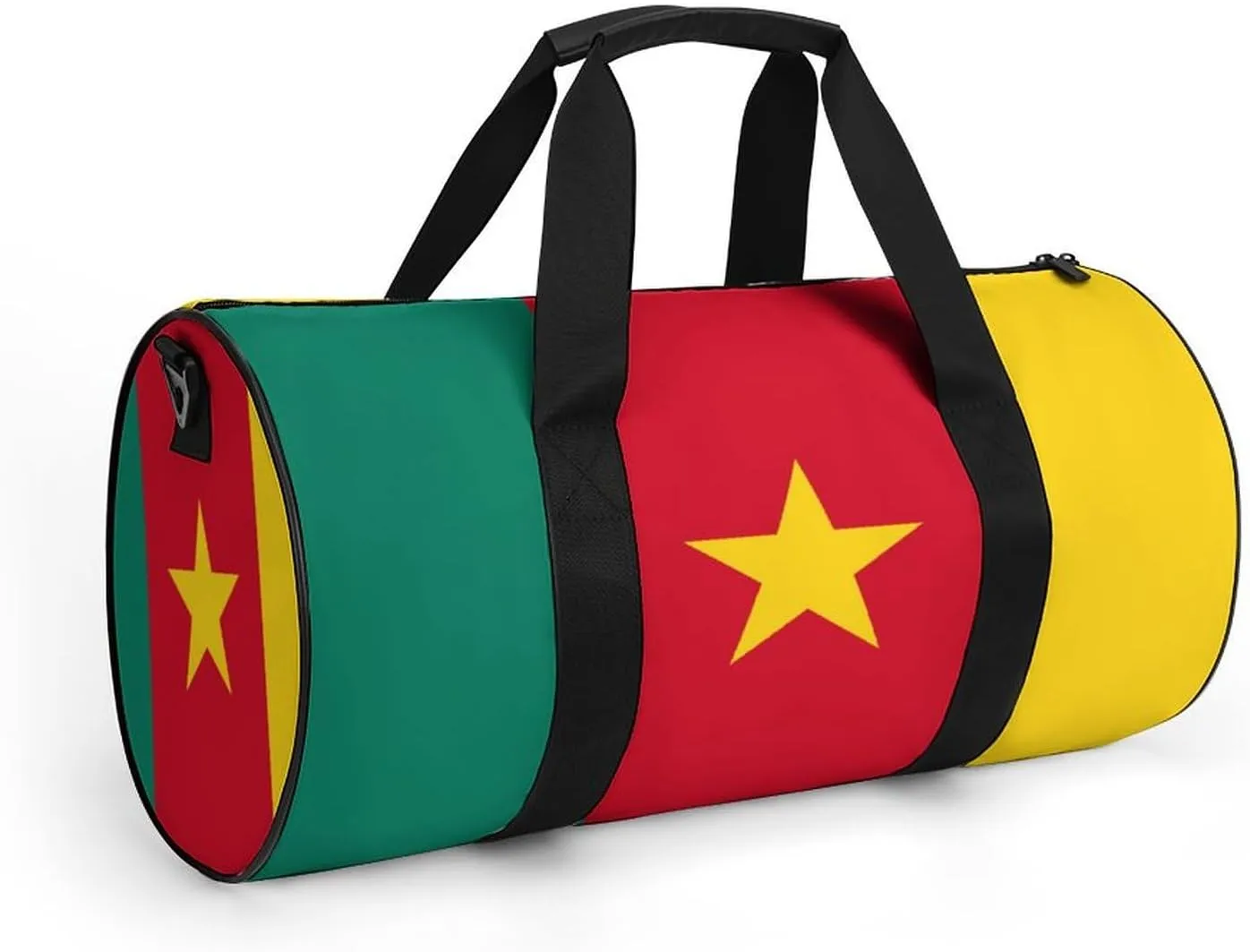 Cameroon Flag Large Duffel Bag Dry Wet Separation for Men Women Sports Travel Tote