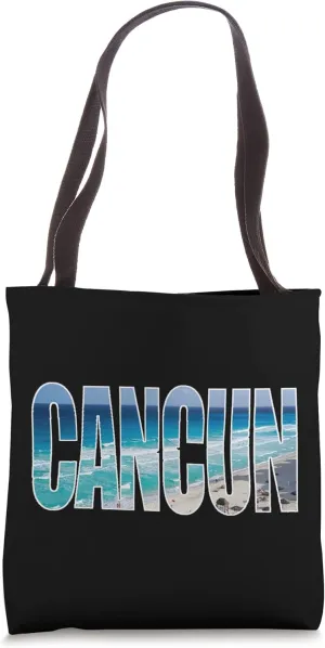 Cancun Mexico Beach Sand Ocean Summer Keepsake Souvenir Tote Bag