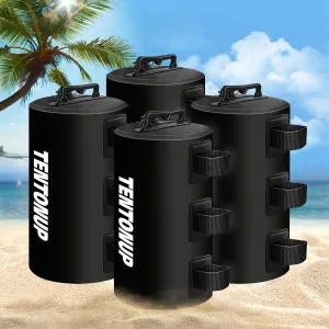 Canopy Water Weight Bags, 88 LBS Heavy Duty Canopy Weights Set of 4, Tent & Gazebo Leg Weights for Pop Up Canopy, Carport, Black