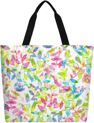 Canvas Tote Bag Large Women Casual Shoulder Bag Handbag Reusable Beach Shopping Grocery Bag For Outdoors