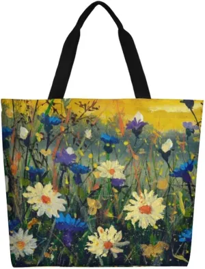 Canvas Tote Bag Large Women Casual Shoulder Bag Handbag Reusable Beach Shopping Grocery Bag For Outdoors