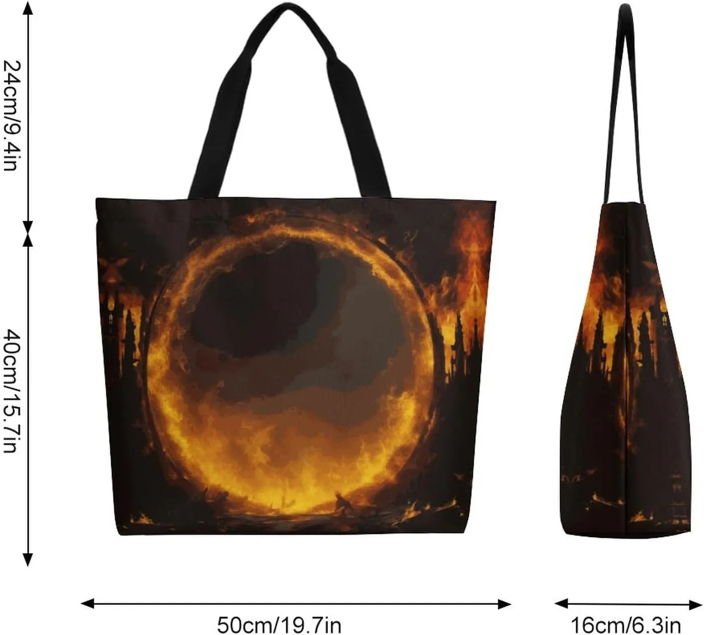 Canvas Tote Bag Large Women Casual Shoulder Bag Handbag Reusable Beach Shopping Grocery Bag For Outdoors