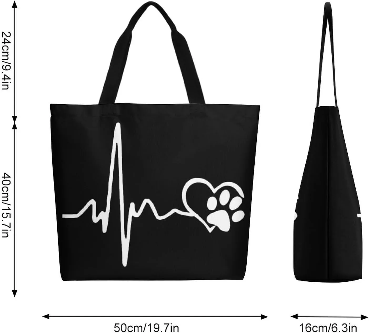 Canvas Tote Bag Large Women Casual Shoulder Bag Handbag Reusable Beach Shopping Grocery Bag For Outdoors