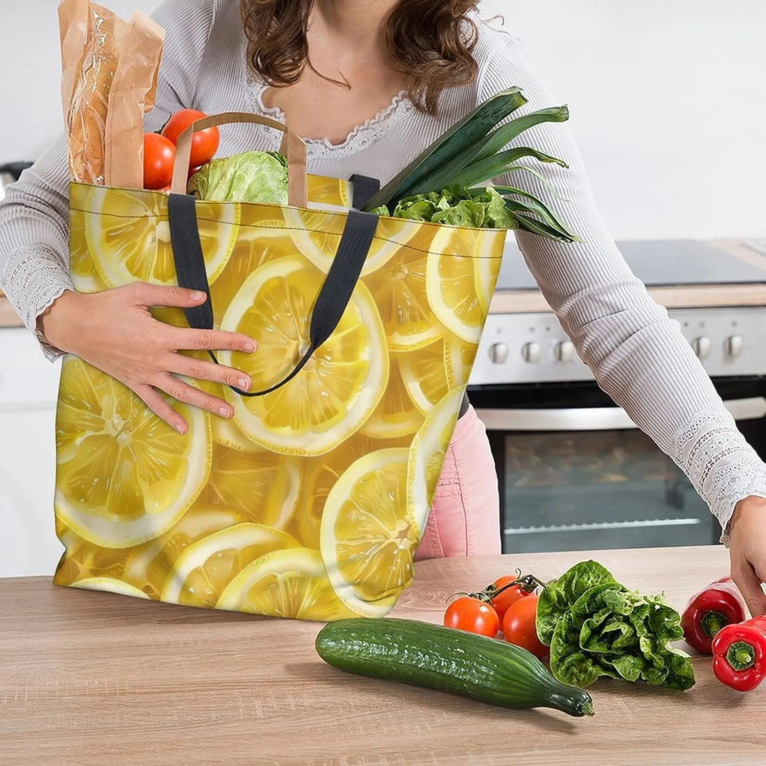 Canvas Tote Bag Large Women Casual Shoulder Bag Handbag Reusable Beach Shopping Grocery Bag For Outdoors
