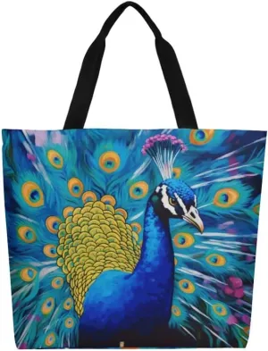 Canvas Tote Bag Large Women Casual Shoulder Bag Handbag Reusable Beach Shopping Grocery Bag For Outdoors