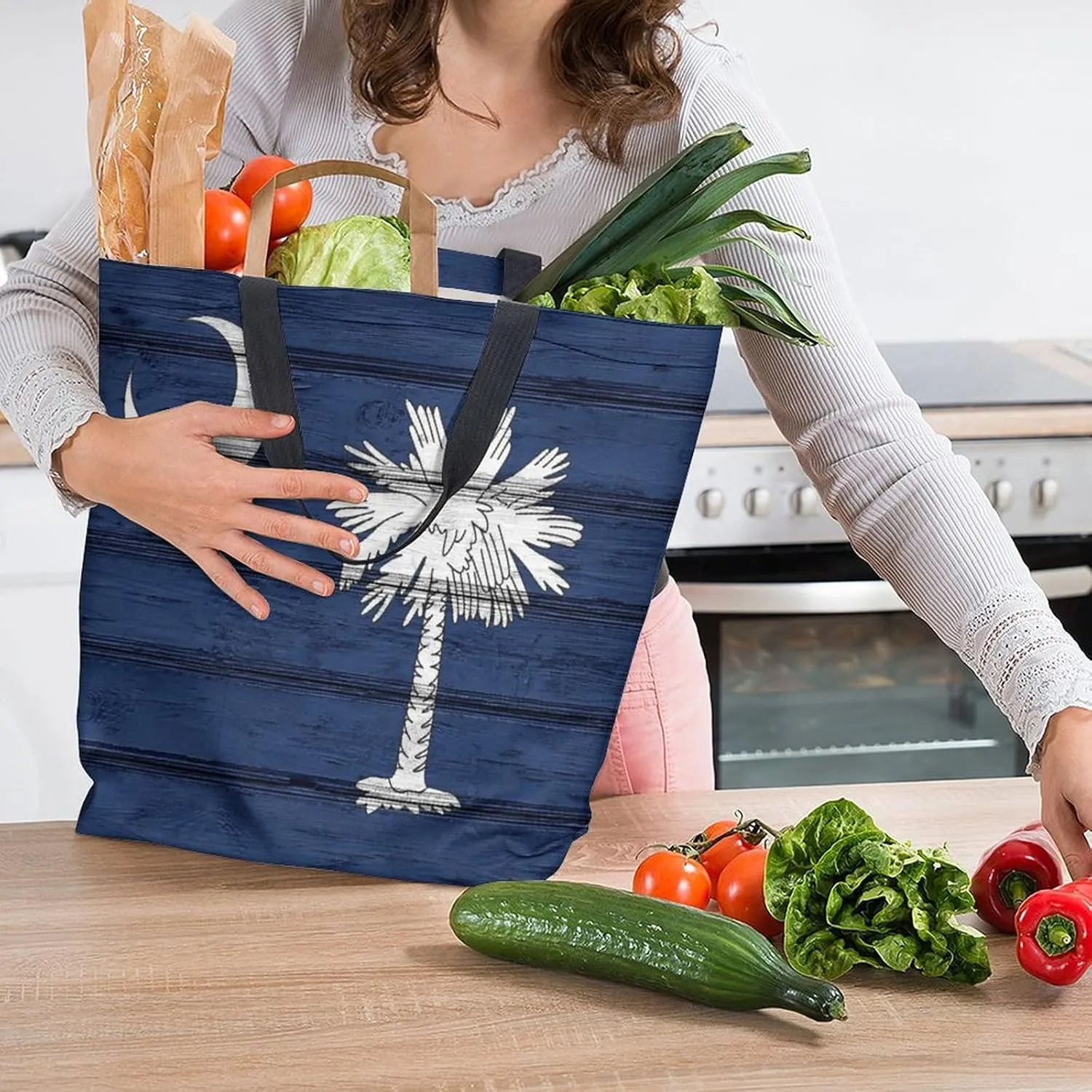 Canvas Tote Bag Large Women Casual Shoulder Bag Handbag Reusable Beach Shopping Grocery Bag For Outdoors