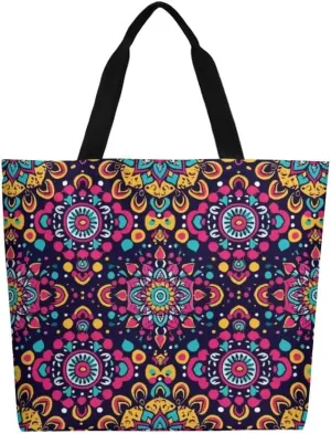 Canvas Tote Bag Large Women Casual Shoulder Bag Handbag Reusable Beach Shopping Grocery Bag For Outdoors