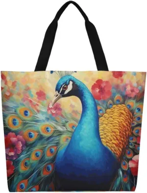 Canvas Tote Bag Large Women Casual Shoulder Bag Handbag Reusable Beach Shopping Grocery Bag For Outdoors