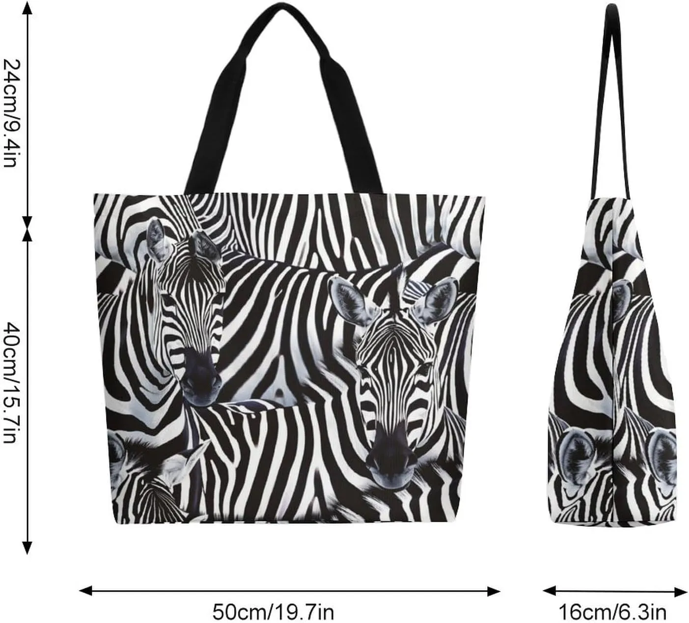 Canvas Tote Bag Large Women Casual Shoulder Bag Handbag Reusable Beach Shopping Grocery Bag For Outdoors