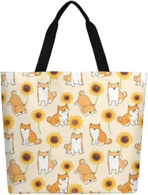 Canvas Tote Bag Large Women Casual Shoulder Bag Handbag Reusable Beach Shopping Grocery Bag For Outdoors