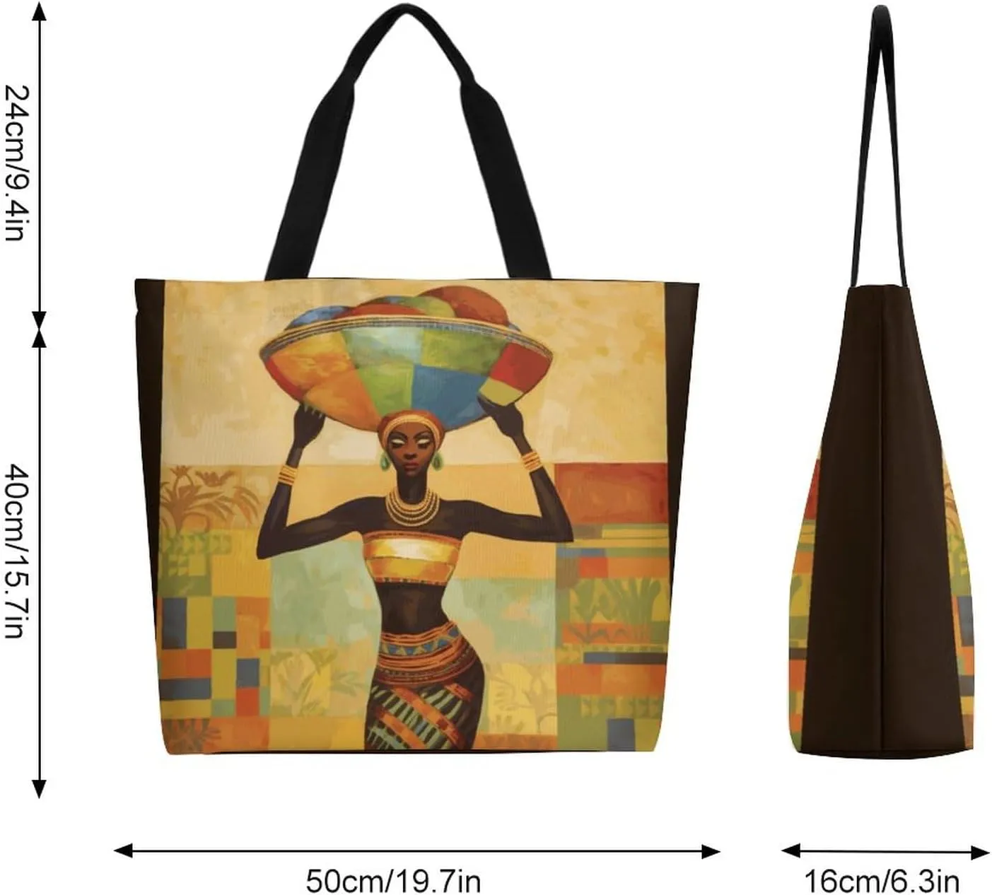Canvas Tote Bag Large Women Casual Shoulder Bag Handbag Reusable Beach Shopping Grocery Bag For Outdoors
