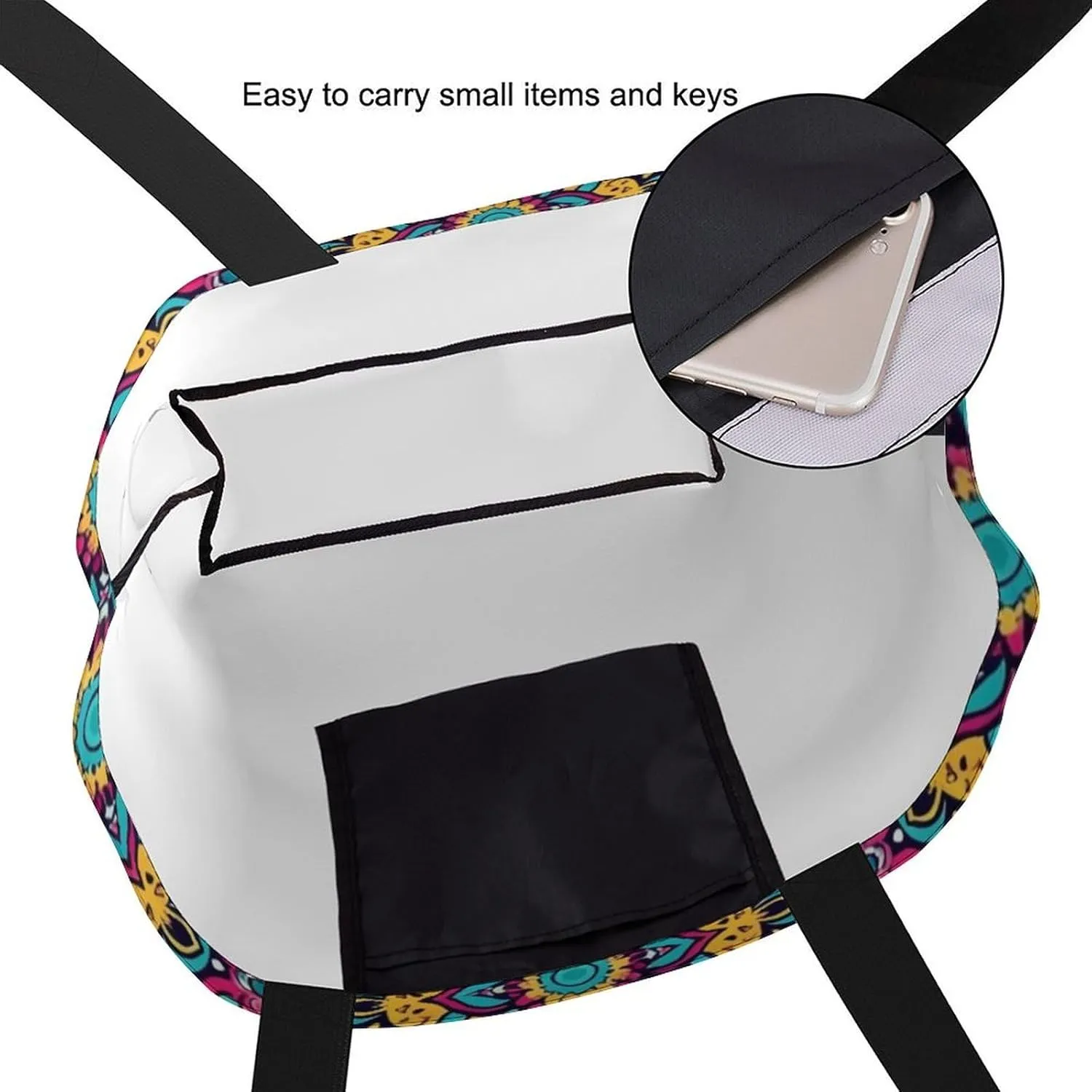 Canvas Tote Bag Large Women Casual Shoulder Bag Handbag Reusable Beach Shopping Grocery Bag For Outdoors