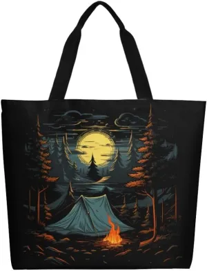 Canvas Tote Bag Large Women Casual Shoulder Bag Handbag Reusable Beach Shopping Grocery Bag For Outdoors