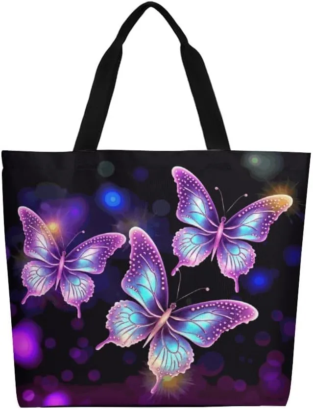 Canvas Tote Bag Large Women Casual Shoulder Bag Handbag Reusable Beach Shopping Grocery Bag For Outdoors