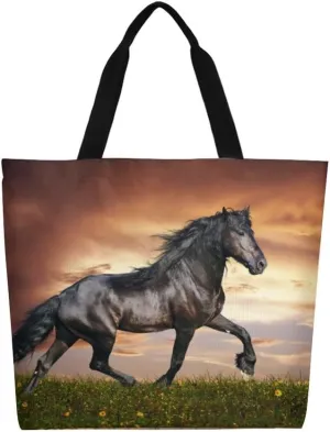 Canvas Tote Bag - Large Women's Casual Shoulder Handbag - Reusable Beach & Shopping Grocery Bag for Outdoors
