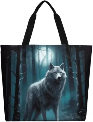Canvas Tote Bag - Large Women's Casual Shoulder Handbag - Reusable Beach & Shopping Grocery Bag for Outdoors