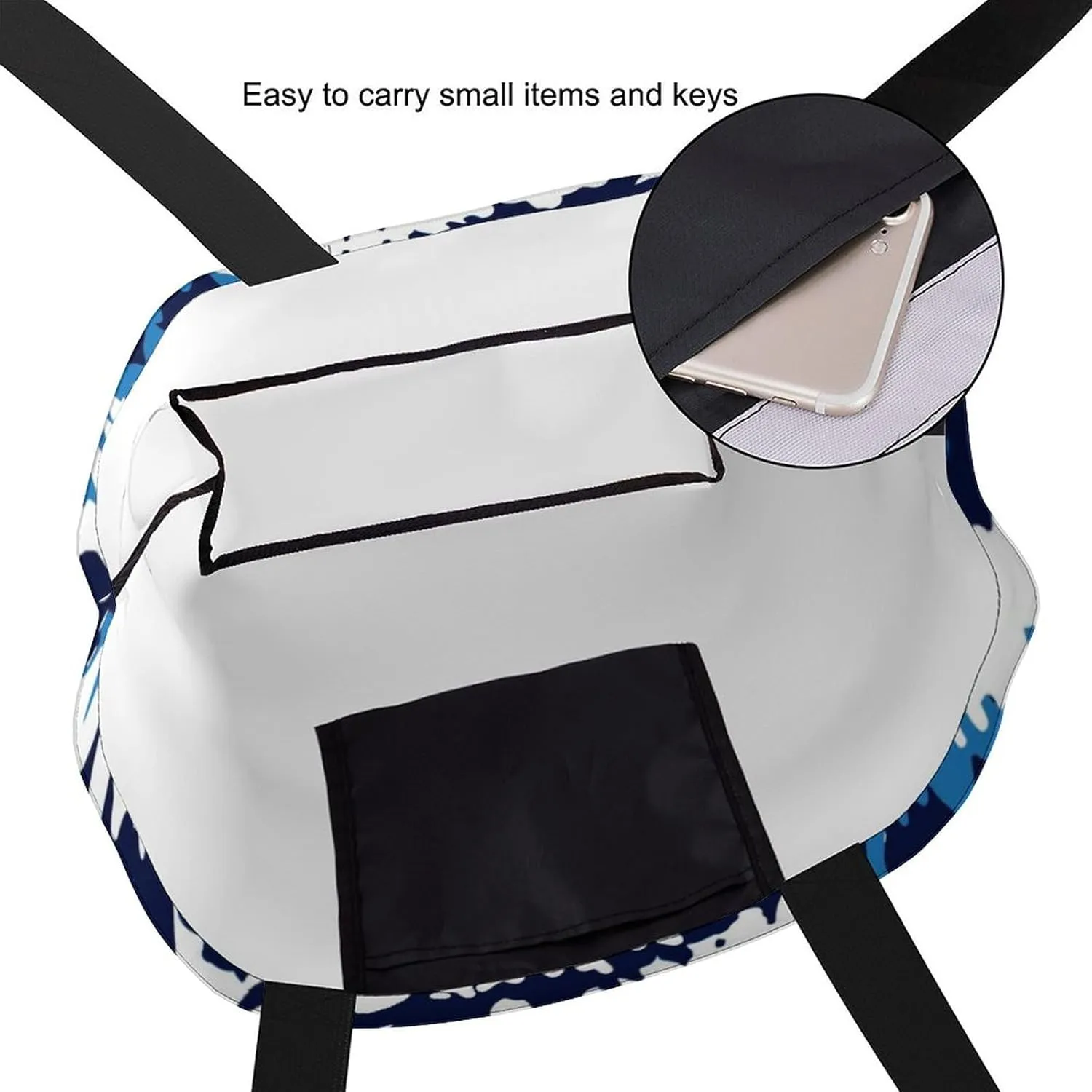 Canvas Tote Bag - Large Women's Casual Shoulder Handbag - Reusable Beach & Shopping Grocery Bag for Outdoors