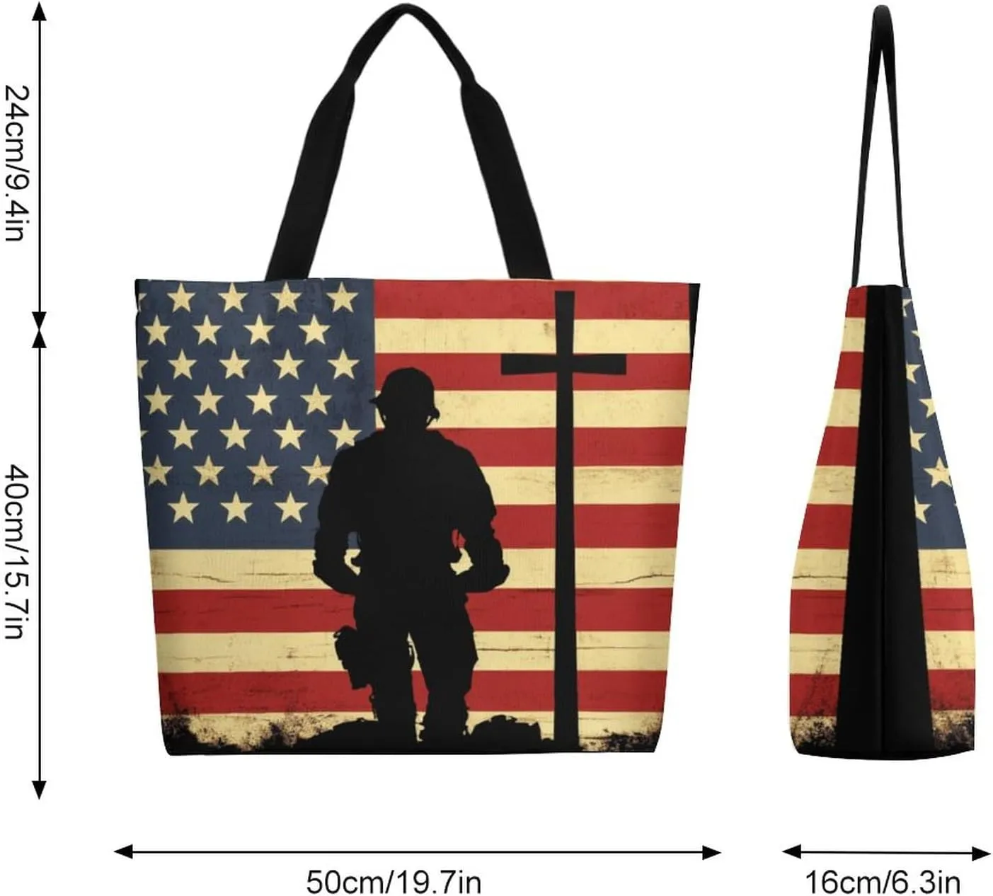 Canvas Tote Bag - Large Women's Casual Shoulder Handbag - Reusable Beach & Shopping Grocery Bag for Outdoors