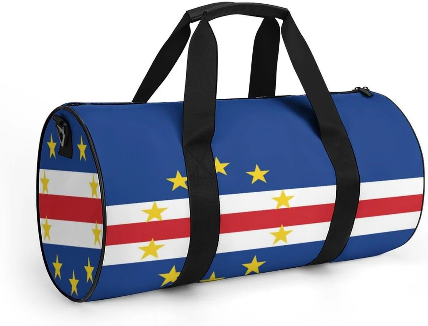 Cape Verde Flag Sports Duffle Bag with Dry Wet Separation Overnight Gym Bag for Men Women Travel