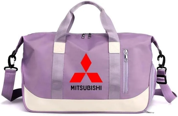 Car Travel Duffel Bag for Mitsubishi L200 Space Star, Travel Duffle Bag Weekender Bags Travel Bag Weekender Overnight Bag Sports Gym Tote Bag Travel Carry on Bag Accessories,Purple-A