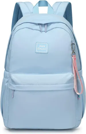 Caran·Y 26L Waterproof Kids Backpack with Large Capacity-Lightweight School Bookbag for Boys Girls Ages 3-13,Multi-Pocket Medium Backpack for Travel(Aqua Blue)